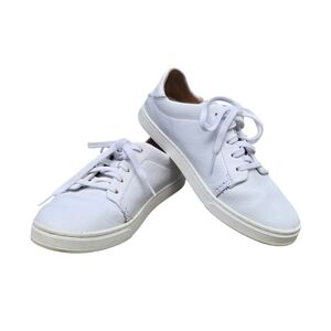 OLUKAI Pehuea Li‎ 'ILI Women's Casual Leather Lace Up Sneakers White Size 6.5 W